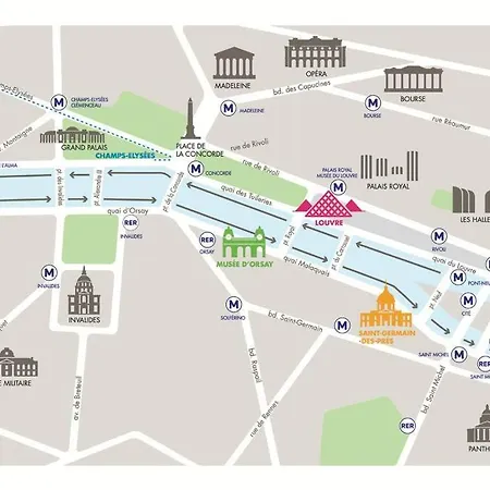 1 Bedroom Only 15 Min Walk To The Louvre Appartamento